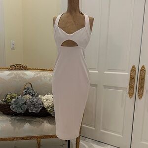 Sexy Nookie size medium knit party dress, soft blush color